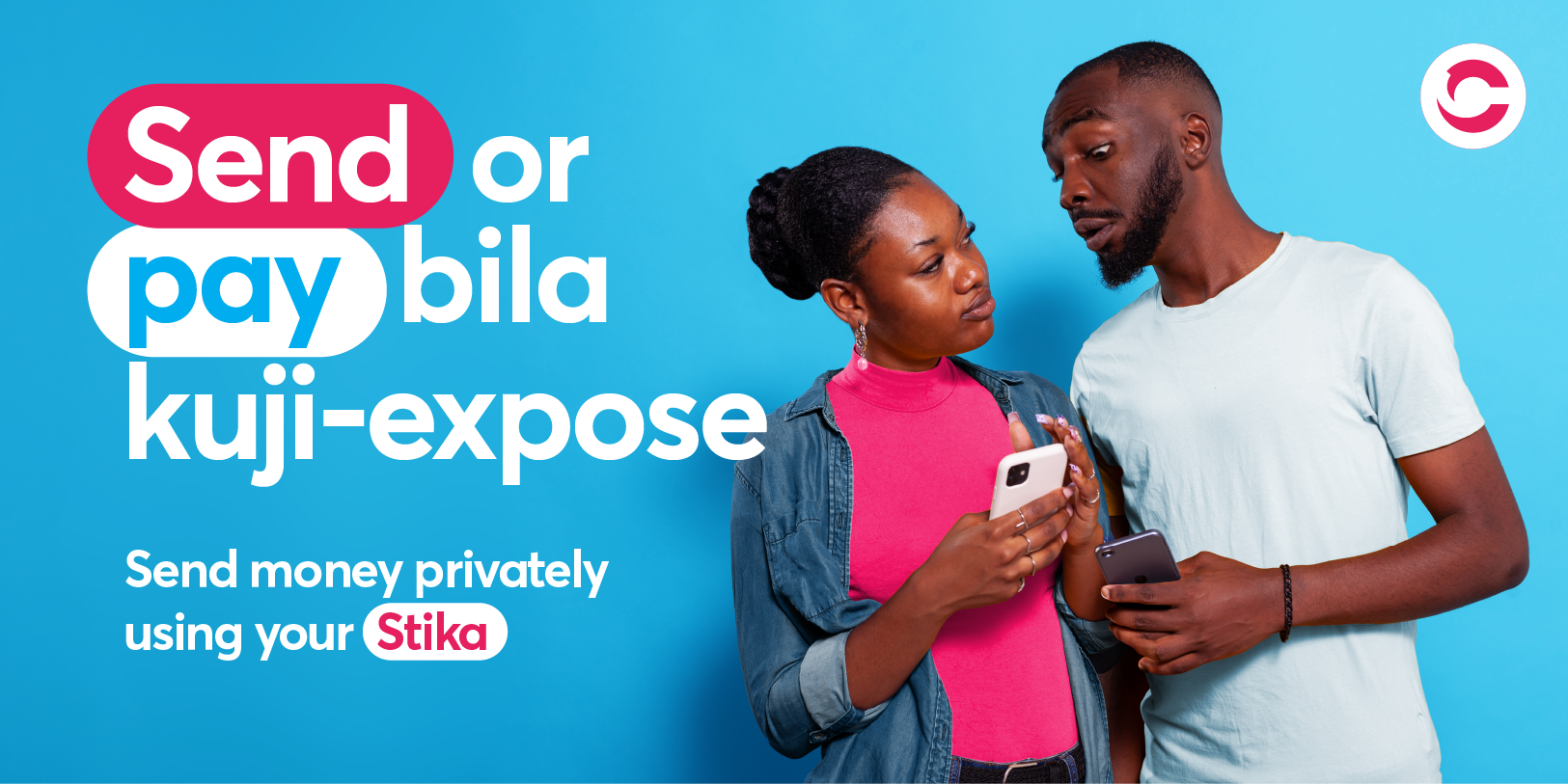 Send or pay without exposing your number